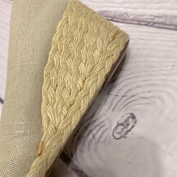 Lauren By Ralph Lauren Cecilia Pee-Toe Wedge Sandals Size 7.5 - Picture 10 of 12